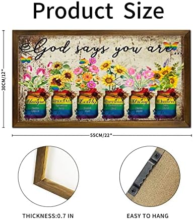 God Says You Are Wooden Wall Art for LGBTQ Pride