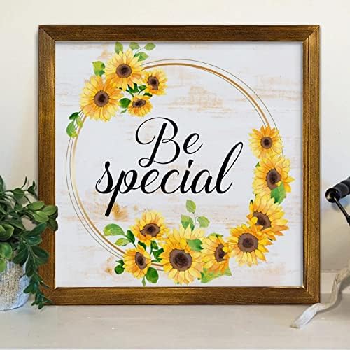 Floral Wreath Decorative Wood Sign 12x12 Inch