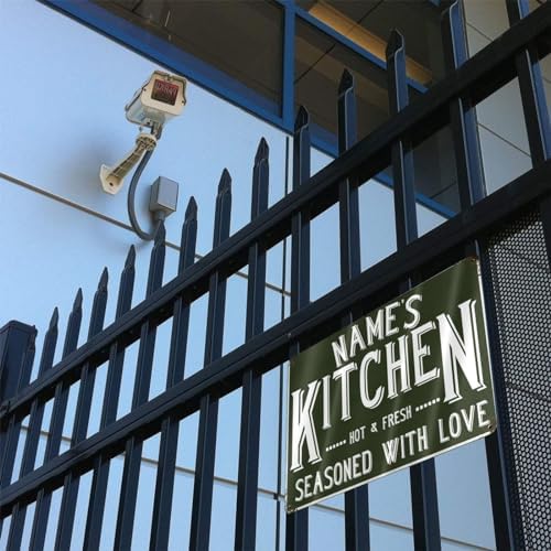 Personalized Kitchen Wall Sign with Custom Name 1