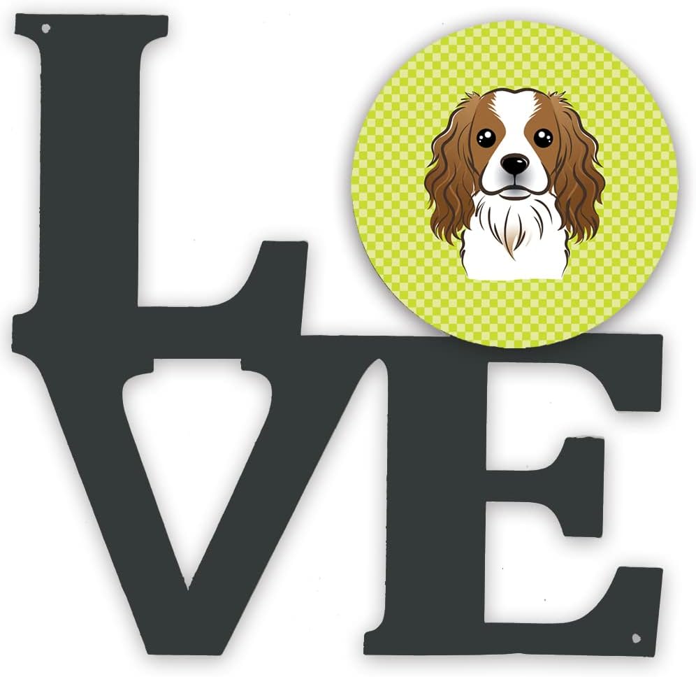 Carolines Treasures Checkerboard Love Metal Wall Art