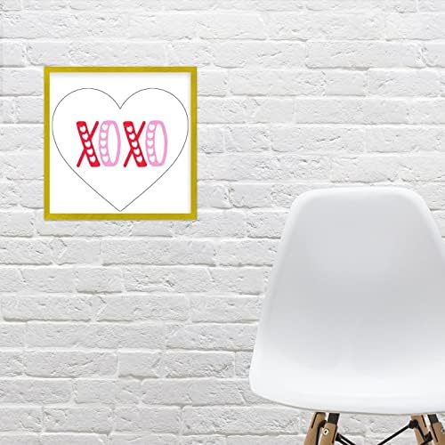 Valentines Day Wood Sign With XOXO Sayings 12x12