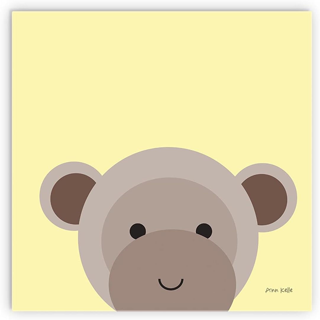 Cuddly Brown Monkey Wall Decor Wooden Plaque