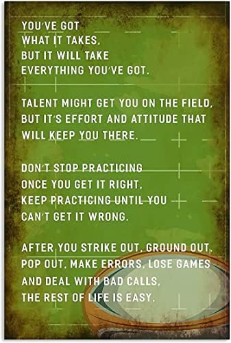 Rugby Field Metal Tin Sign 8x12in 12x17in