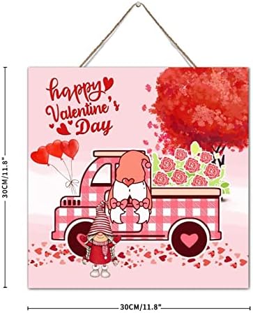Valentines Day Gnome Wall Decoration Sign