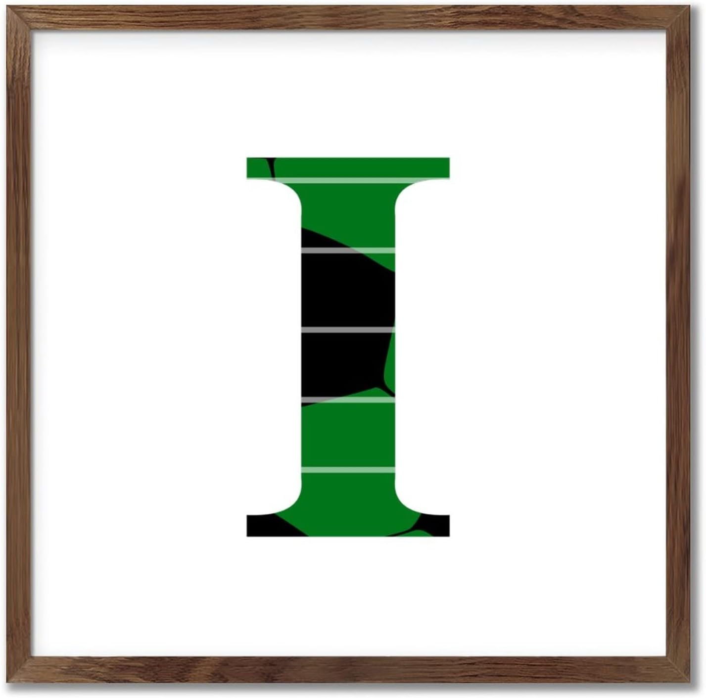 Sport Theme Green Black Soccer Alphabet Wall Sign
