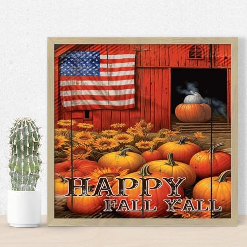 Happy Fall Yall Home Decor Farmhouse Wooden Wall Sign