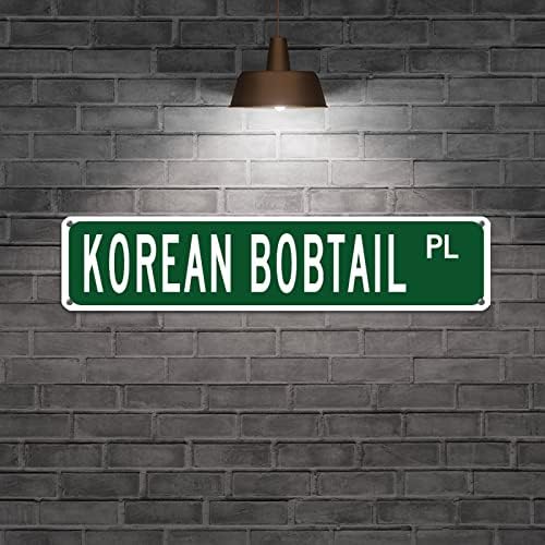 Korean Bobtail Metal Wall Sign Decor
