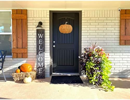 Rustic Farmhouse Wood Pumpkin Wall Decor 12 Inch