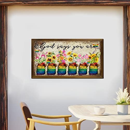 God Says You Are Wooden Wall Art for LGBTQ Pride