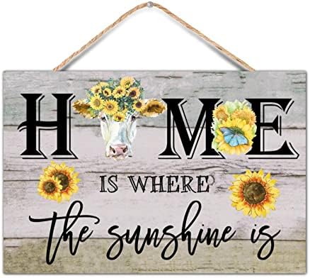 TEANFUN Wooden Wall Sign with Funny Message 8x12 Inch