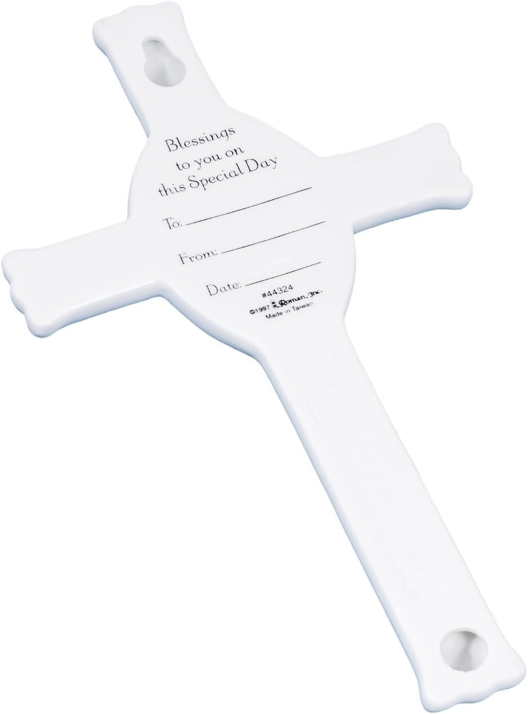 Roman Baptism Gods Love Blue Baby Boy Wall Cross