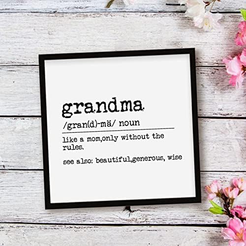Grandma Definition Wood Framed Sign Home Decor