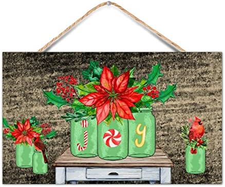 TEANFUN Christmas Hanging Sign Wall Pediment