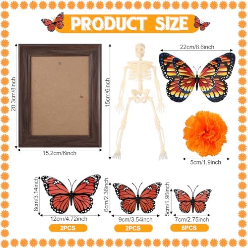 55 Pcs Day of The Dead Altar Decor Kit
