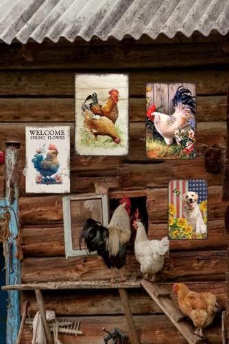 Rustic Sunflower Welcome Wall Decor Sign 12x16 Inch