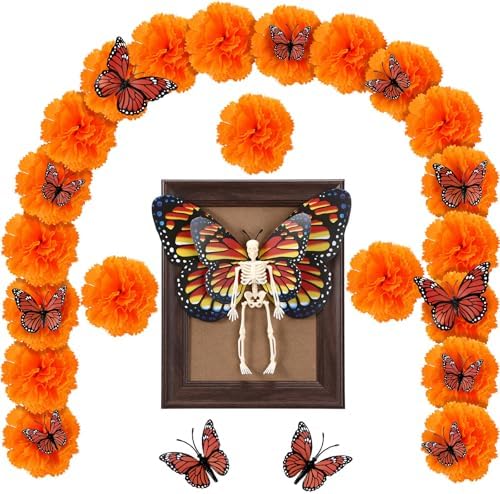 55 Pcs Day of The Dead Altar Decor Kit