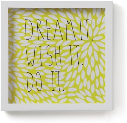 Umbra Motto Dream It Wall Decor Yellow White
