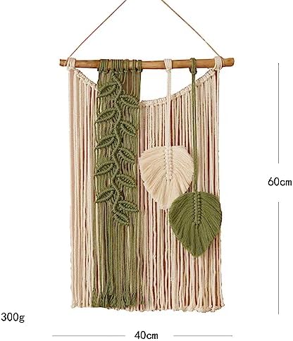 Macrame Wall Hanging with Tassel Decor