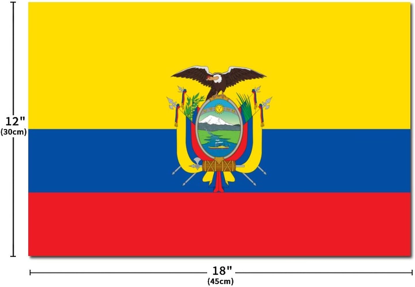 Ecuador Flag Wood Sign Rustic Wall Art Decor