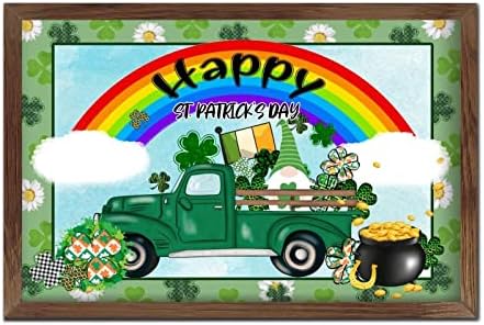 St Patricks Day Green Shamrock Gnomes Wall Decor
