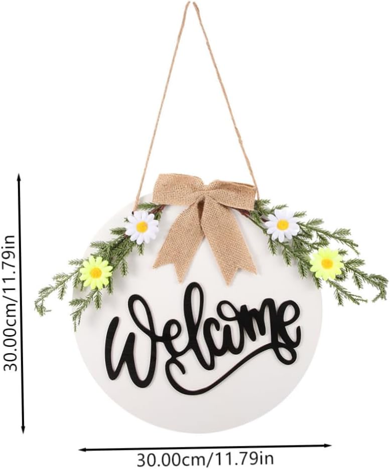 Wooden Sunflower Door Sign Ornament for Home Wall Display