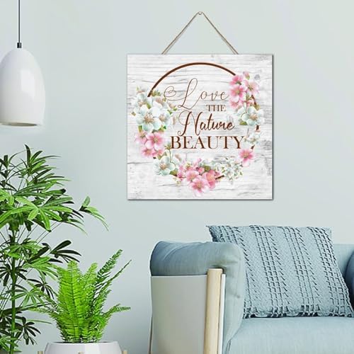 Antique Wood Sign 12x12 Inch Farmhouse Wall Decor