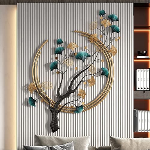 Umbifa Ginkgo Leaf 3D Metal Wall Decor Sculpture
