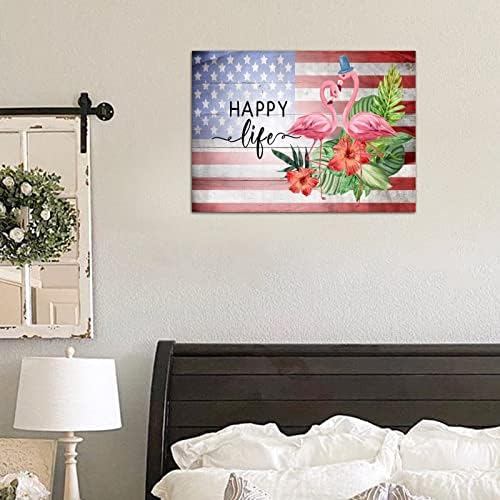 American Patriotic Memorial Day Wooden Plaque 12x16in