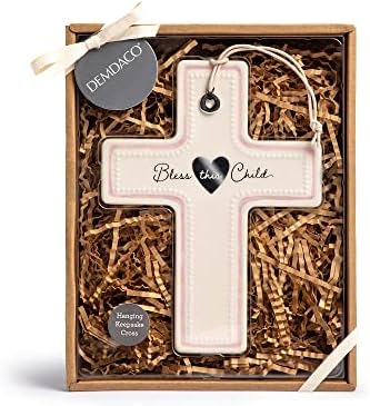 DEMDACO Bless This Child Pink Wall Cross 75x55 Inch