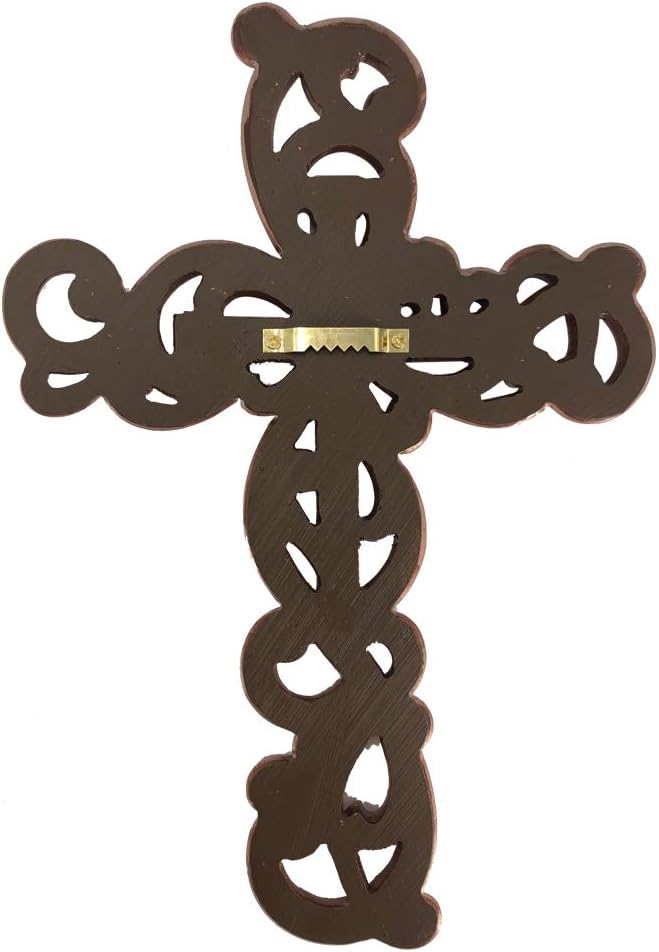 Comfy Hour Faith and Hope Wall Hanging Cross in Rose Gold