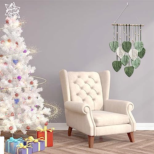 Macrame Leaf Wall Hanging Boho Wall Decor for Home
