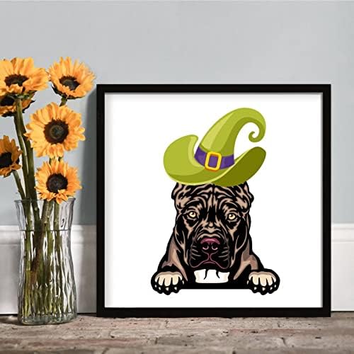 Framed Wood Sign Halloween Decor 12x12
