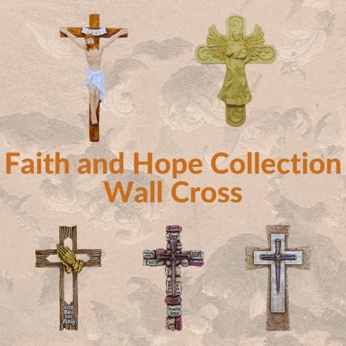 Comfy Hour Faith and Hope White Totem Wall Cross