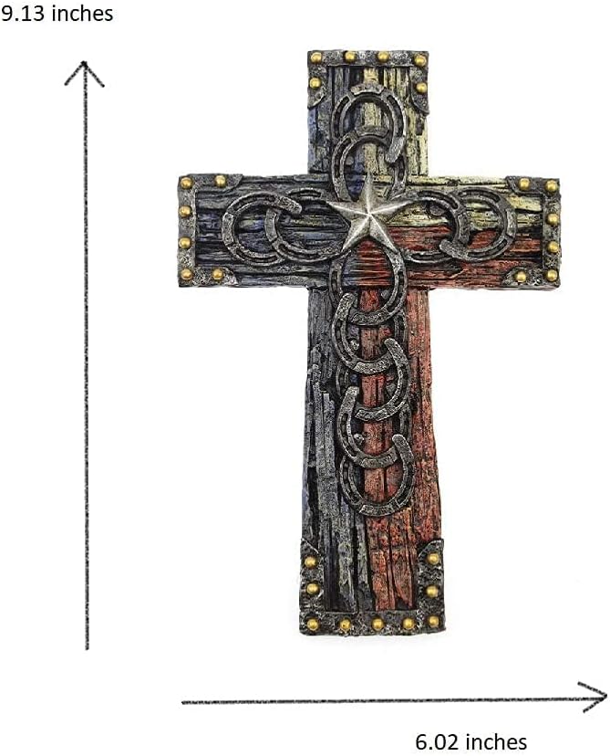 Comfy Hour 9 Resin Wall Cross - Faith Hope Decor
