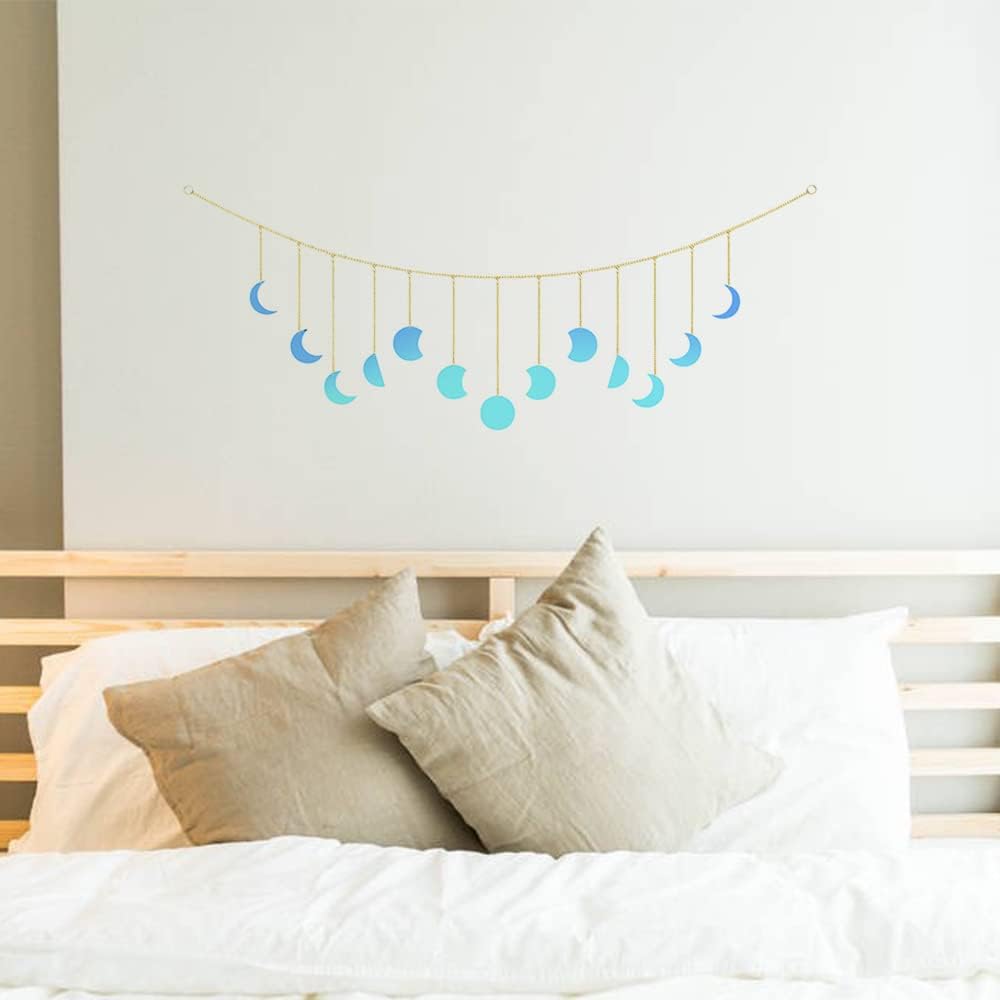 Smartmak Moon Phase Wall Hanging Art Ornaments