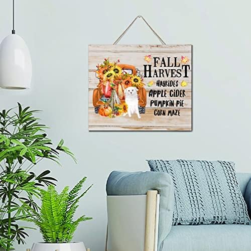 Cute Autumn Pumpkin Wood Pallet Wall Art 10x12 Inch