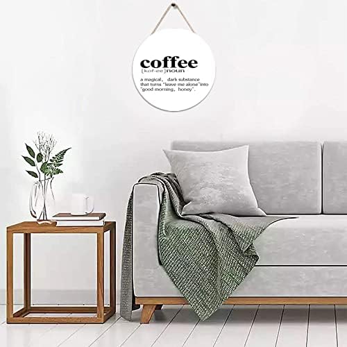 Ditooms Coffee Door Hanger Wall Decor Round Style Farmhouse