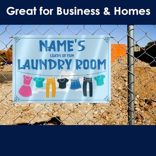 Personalized Name Laundry Day Fold Repeat Wall Sign