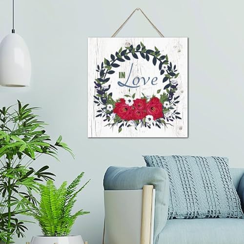 Autravelco Rustic Wooden Wall Sign 12x12 Inch