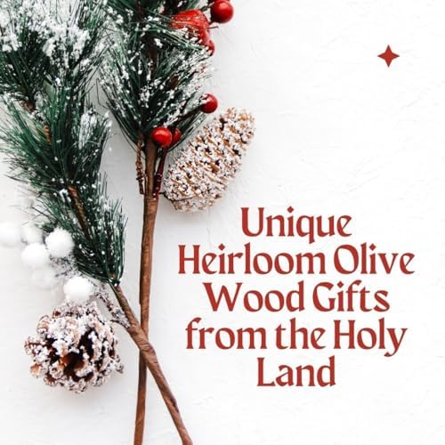9 Inch Handmade Olive Wood Wall Cross with Relics