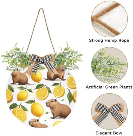 KOCOART Door Wreath Rustic Farmhouse Wall Decoration