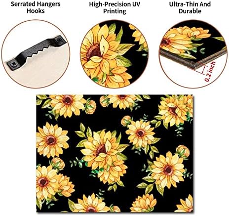Farm Sunflowers Daisy Wood Sign 18x24in