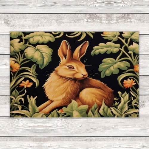 Rabbit Forest Hares Wood Pallet Wall Art Decor Sign