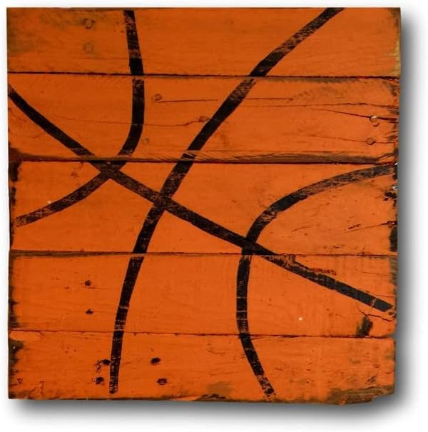 Agriism Basketball Wood Sign 12x12 Inch
