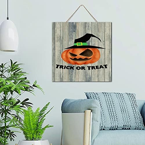 Trick Or Treat Halloween Wooden Wall Sign Decor