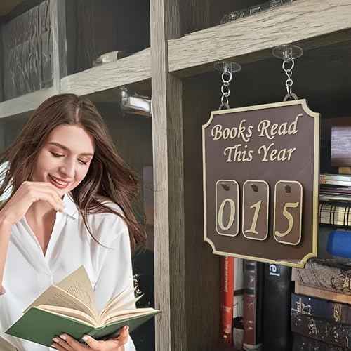 Hanging Bookshelf Counter Bookish Decor for Book Lovers Pink