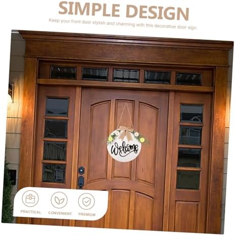 Wooden Sunflower Door Sign Ornament for Home Wall Display