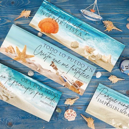 Maitys 4 Pcs Spanish Bible Verses Wall Decor