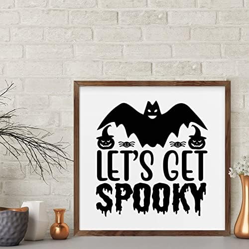 Spooky Witch Broom Stick Wood Framed Wall Sign