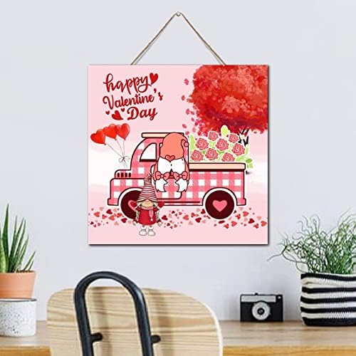 Valentines Day Gnome Wall Decoration Sign